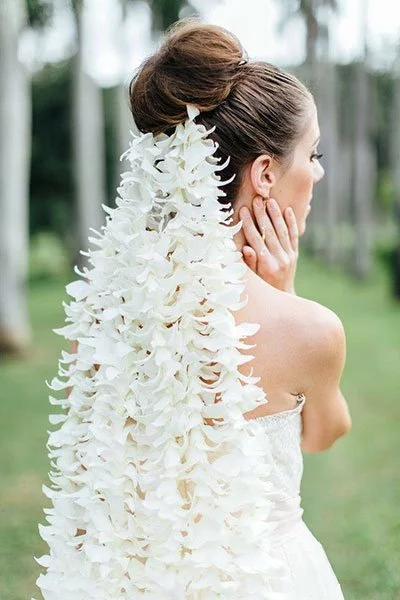 Bröllop blommor i håret