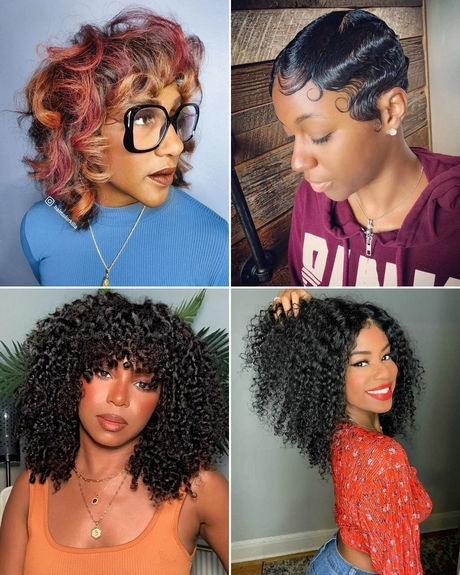 Vågiga frisyrer för svarta kvinnor