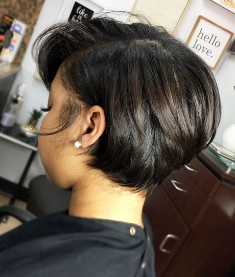 2019 korta hårklippningar för svart hår