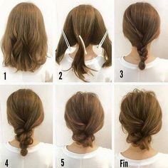 Updos för medium hår