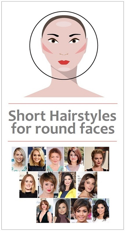 2020 korta hårklippningar för runda ansikten