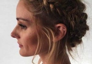 Fläta updo frisyrer