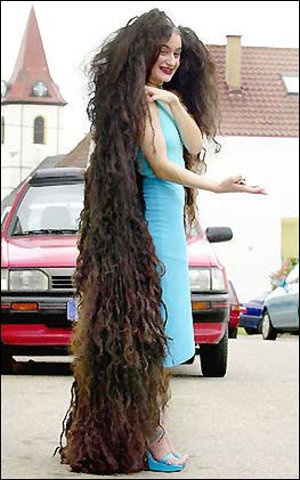 Frisyrer för mycket långa hår