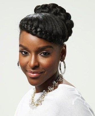 Updo frisyrer för kvinnor svart