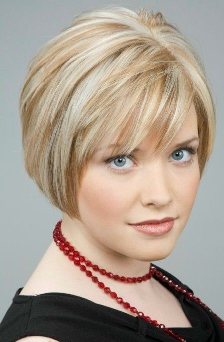 Layered bobs med bangs