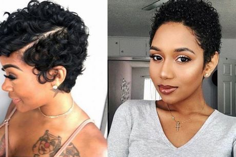 Svarta korta hårklippningar för kvinnor 2019