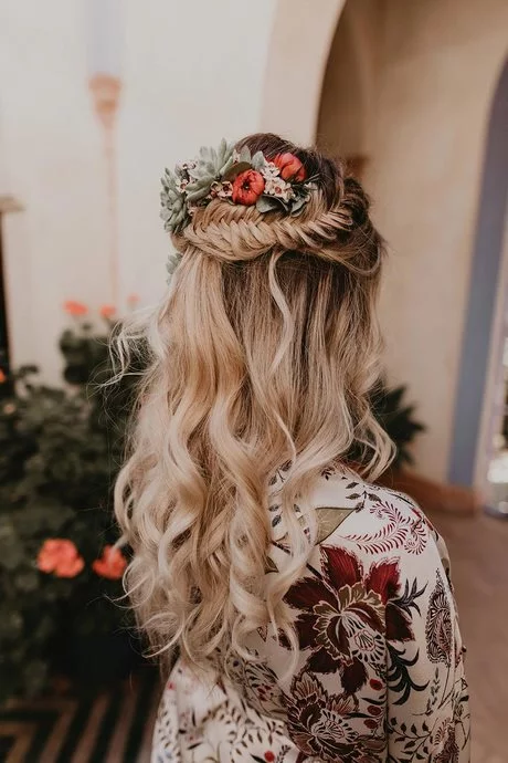 Bröllop hår blomma