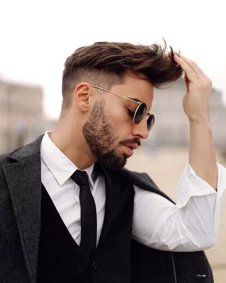 Layered haircuts för män