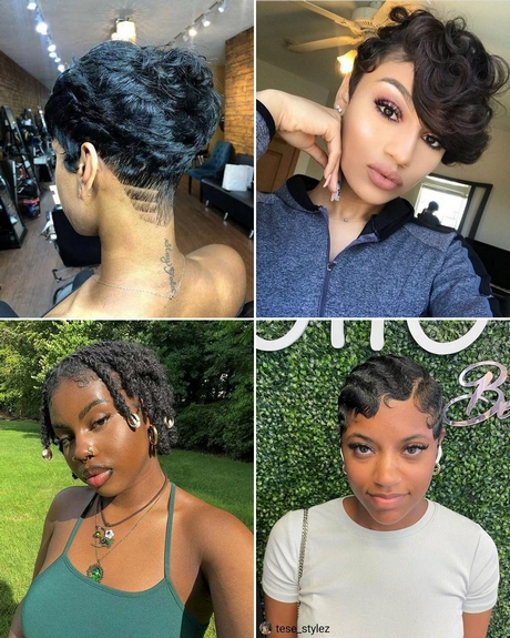 Korta svarta kvinnor frisyrer