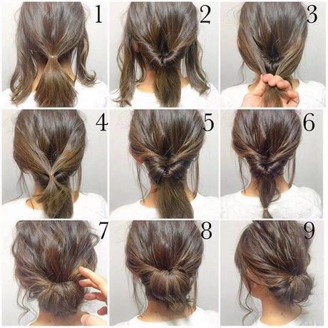 Chignon kort hår