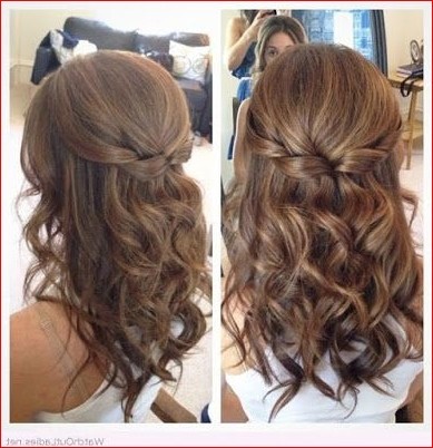 Curly Prom frisyrer för långt hår