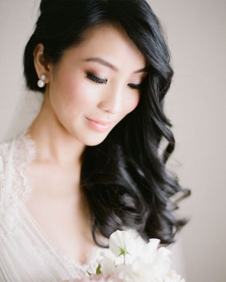 Asiatiska bröllop frisyrer för långt hår