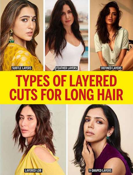 Bilder av hårklippningar för långt hår