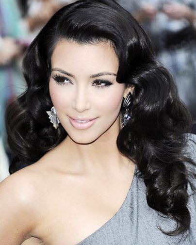 Kim kardashian lockiga frisyrer
