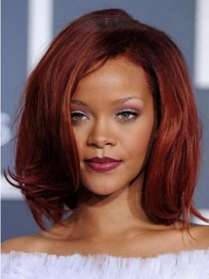 Rihanna medium frisyrer