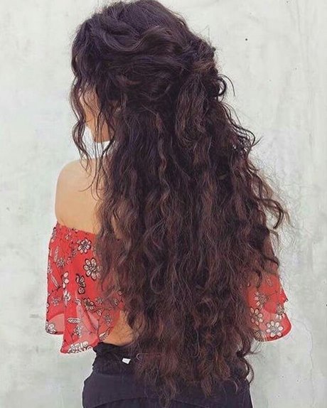 Curls frisyrer för långt hår