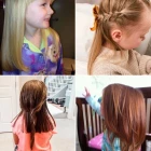 Hårklippningar för små tjejer med långt hår