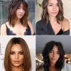 Kvinnors medellånga hårklippningar