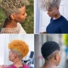 Naturliga korta hårklippningar för svarta kvinnor
