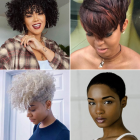 Kort frisyr för svarta damer 2023
