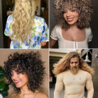 Lockiga frisyrer för långt hår 2023