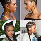 Afro fläta frisyrer