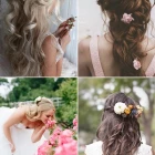 Blommor i hår för bröllop