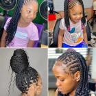 Braiding frisyrer för svarta tjejer