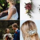 Bröllop blomma hår tillbehör
