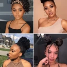 Bun frisyrer för svarta kvinnor