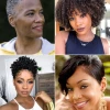 Korta frisyrer för svarta kvinnor med tunt hår