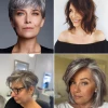 Korta hårklippningar för kvinnor över 50 år med fint hår
