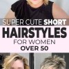 Söta korta hårklippningar för kvinnor över 50 år